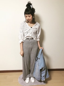 「スプリングSENSEOFPLACE」｜「アイテム（その他アウター）」を使った、CHiiiさん（レディース・163cm）の春コーディネート