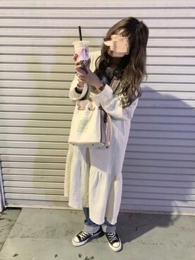 「BTS」｜「アイテム（ワンピース/ドレス）」を使った、CHiiiさん（レディース・163cm）の春コーディネート