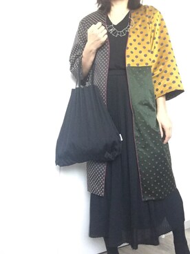 「BLEU FORET（ブルーフォレ）のアイテム（レッグウェア）」を使った、りさん（レディース・165cm）の秋コーディネート