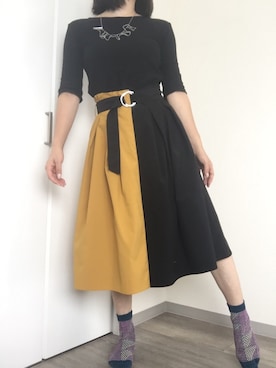 「秋のブラウンスタイル」｜「アイテム（アクセサリー）」を使った、りさん（レディース・165cm）の秋コーディネート