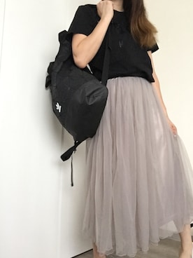 「アクティブ」｜「アイテム（スカート）」を使った、りさん（レディース・165cm）の夏コーディネート