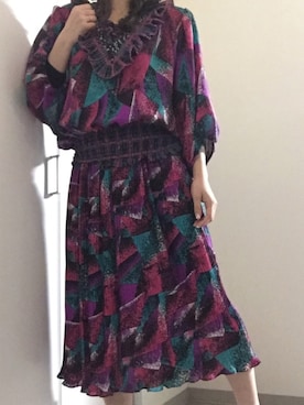 「アイテム（スカート）」を使った、りさん（レディース・165cm）の春コーディネート