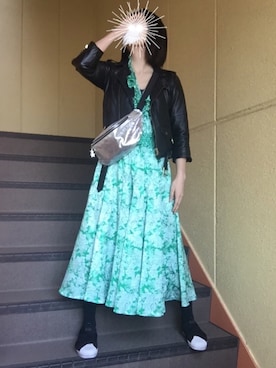 「BLEU FORET（ブルーフォレ）のアイテム（レッグウェア）」を使った、りさん（レディース・165cm）の春コーディネート