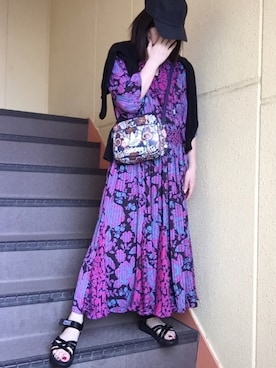 「アイテム（サンダル）」を使った、りさん（レディース・165cm）の夏コーディネート