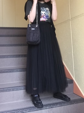 「KENZO」｜「アイテム（サンダル）」を使った、りさん（レディース・165cm）の夏コーディネート