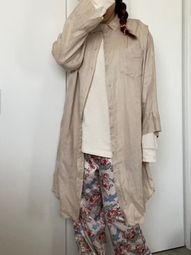 「guundercover」｜「アイテム（パンツ）」を使った、りさん（レディース・165cm）の春コーディネート