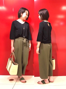 こがあきほさん（レディース・157cm）の春コーディネート