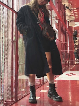 「アイテム（ブーティ）」を使った、ささん（レディース・156cm・10代）の冬コーディネート