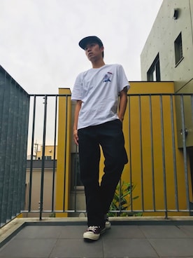 「アイテム（チノパンツ）」を使った、Heysさん（メンズ・170cm・20代）の夏コーディネート
