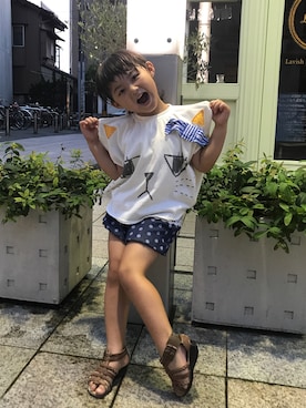 「ユニカ」｜あやたまさん（キッズ・110cm）の夏コーディネート