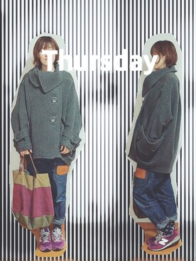 「スプリングSENSEOFPLACE」｜「アイテム（その他アウター）」を使った、rich childさん（レディース・170cm）の春コーディネート