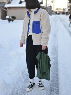 スニーカーを使った 雪道 の人気ファッションコーディネート Wear