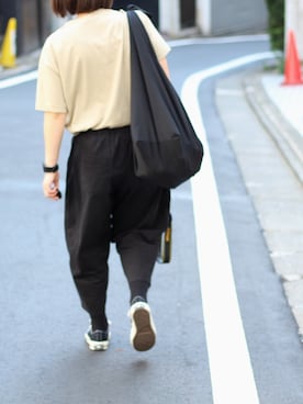 「黒靴下」｜台さん（レディース・160cm）の春コーディネート