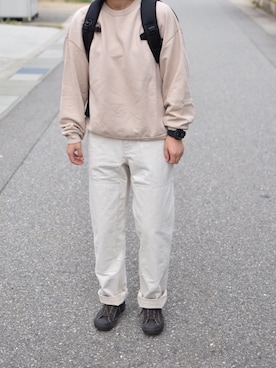 台さんの「【FUDGE5月号掲載】BEAMS BOY / 25mm WASH ベルト」を使ったコーディネート