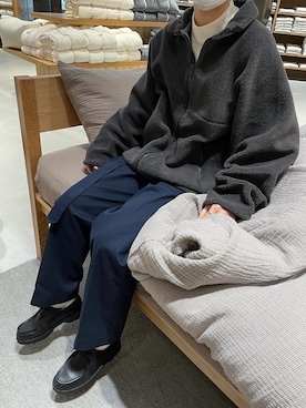 「Graphpaper（グラフペーパー）のアイテム（ジャケット/アウター）」を使った、台さん（レディース・160cm）の冬コーディネート