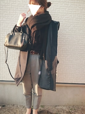 「FLEUR DE SHOP（フルールドショップ）のアイテム」を使った、y + aさん（レディース・160cm）の冬コーディネート