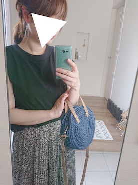 「CURRENT（カレント）のアイテム」を使った、y + aさん（レディース・160cm）の夏コーディネート