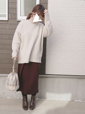 y + aさん（レディース・160cm）の冬コーディネート