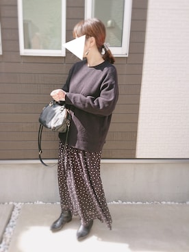 y + aさん（レディース・160cm）の冬コーディネート