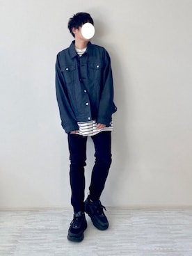 「ビッグサイズコーデ」｜カテキンさん（メンズ・172cm）の春コーディネート
