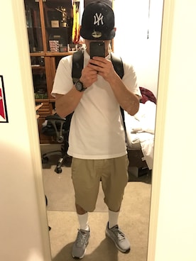 「HEX（ヘックス）のアイテム」を使った、J さん（メンズ・165cm）の春コーディネート