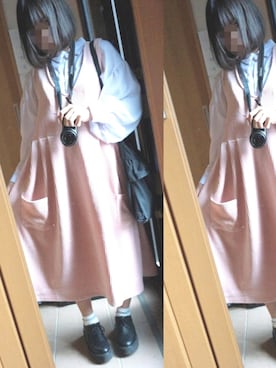 「カメラ女子」｜「アイテム（ブーツ）」を使った、rnさん（レディース・157cm）の秋コーディネート