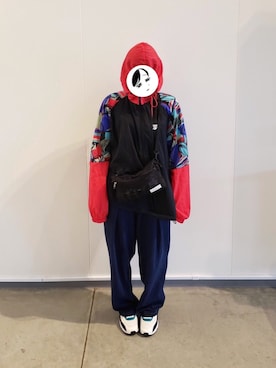 「airmax」｜「アイテム（ナイロンジャケット）」を使った、rnさん（レディース・157cm）の夏コーディネート