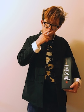 「Bape」｜「アイテム（その他）」を使った、JeremyCさん（メンズ・173cm）の秋コーディネート