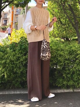 「lily of the valley（リリーオブザバレイ）のアイテム」を使った、ＫＲさん（レディース・159cm）の秋コーディネート