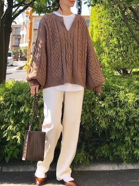 「lily of the valley（リリーオブザバレイ）のアイテム」を使った、ＫＲさん（レディース・159cm）の秋コーディネート