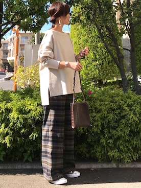 「アロムリリー」｜ＫＲさん（レディース・159cm）の冬コーディネート