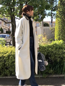 「DHOLIC（ディーホリック）のアイテム（その他アウター）」を使った、ＫＲさん（レディース・159cm）の冬コーディネート