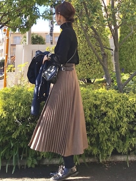 「FURLA（フルラ）の【FURLA】フルラ METROPOLIS 38mm ウォッチ（アナログ腕時計）」を使った、ＫＲさん（レディース・159cm）の冬コーディネート