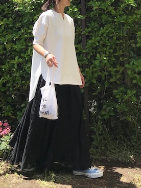 「petitcro（プティクロ）のpetitcro  ワイドバングル PCKB1901001（バングル/リストバンド）」を使った、ＫＲさん（レディース・159cm）の春コーディネート