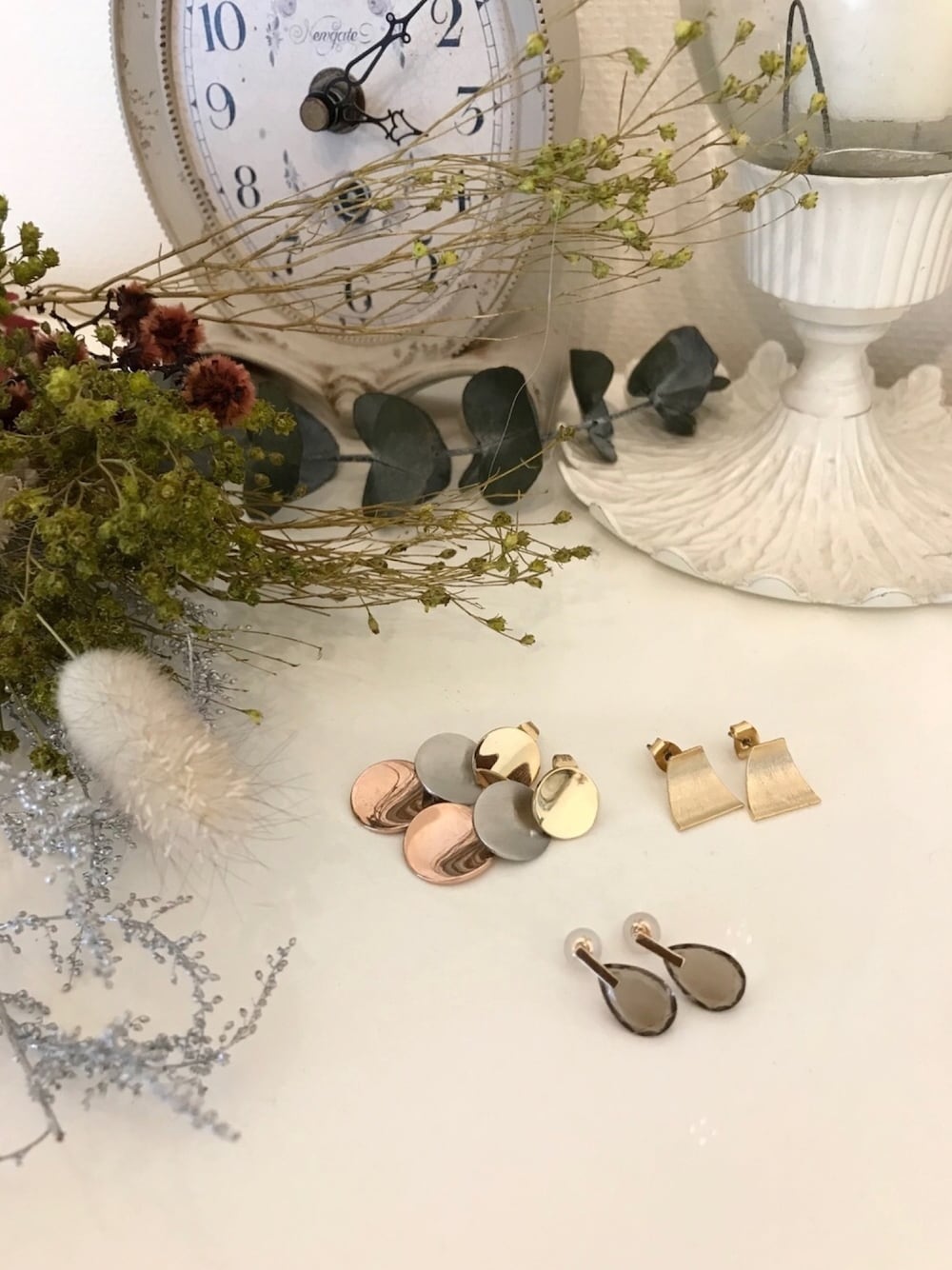 anq.（アンク）の「「anq.」K10・ペアシェイプバースタッドピアス