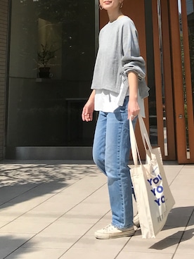 「socolla（ソコラ）のアイテム（トップス）」を使った、ＫＲさん（レディース・159cm）の春コーディネート