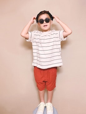 kさん（キッズ・123cm）の夏コーディネート