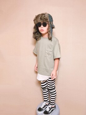 kさん（キッズ・123cm）の夏コーディネート