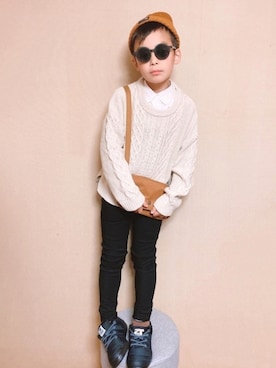kさん(キッズ・123cm)の秋コーディネート