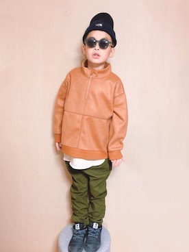 kさん（キッズ・123cm）の秋コーディネート