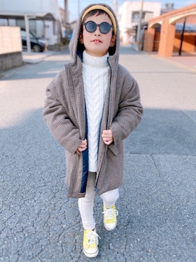 kさん（キッズ・123cm）の冬コーディネート