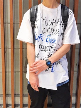 「アイテム（バックパック/リュック）」を使った、Matsuokaさん（メンズ・171cm・30代）の夏コーディネート