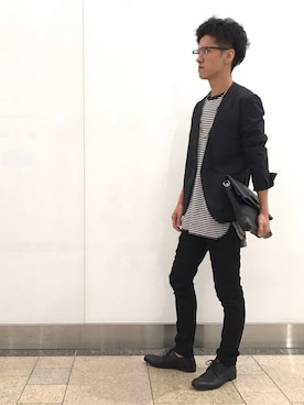 「アイテム（その他シューズ）」を使った、Matsuokaさん（メンズ・172cm・30代）の秋コーディネート