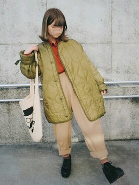 「RETRO GIRL（レトロガール）のアイテム（その他シューズ）」を使った、m i oさん（レディース・153cm）の秋コーディネート