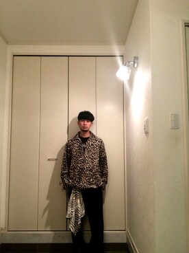 「aie」｜「アイテム（スラックス）」を使った、RYOさん（メンズ・173cm）の冬コーディネート