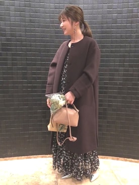 narumi matsuokaさん（レディース・155cm）の冬コーディネート