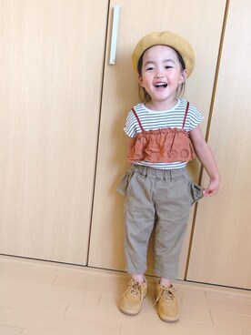 saku☺︎さん(キッズ・90cm)の秋コーディネート