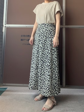 「Canal 4℃（カナルヨンドシー）のアイテム（アクセサリー）」を使った、inaasuさん（レディース・159cm）の夏コーディネート