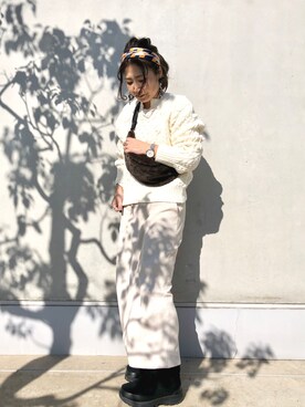 yuyuさんの「ワッフルベーカーマキシスカート」を使ったコーディネート