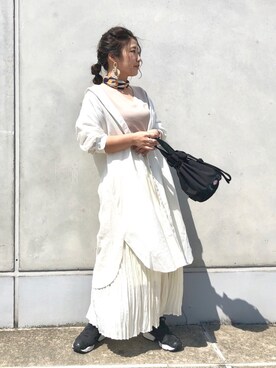 「DISCOAT（ディスコート）のアイテム（財布/小物）」を使った、yuyuさん（レディース・157cm）の春コーディネート